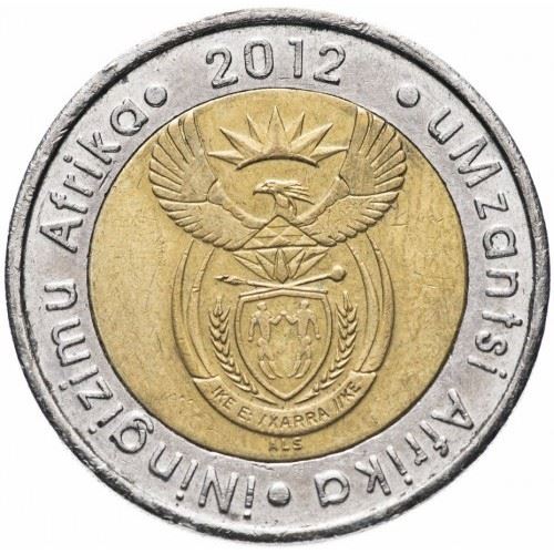 South Africa | 5 Rand Coin | Animals | Wildebeest | Gnu | Km:555 | 2012 - 2022