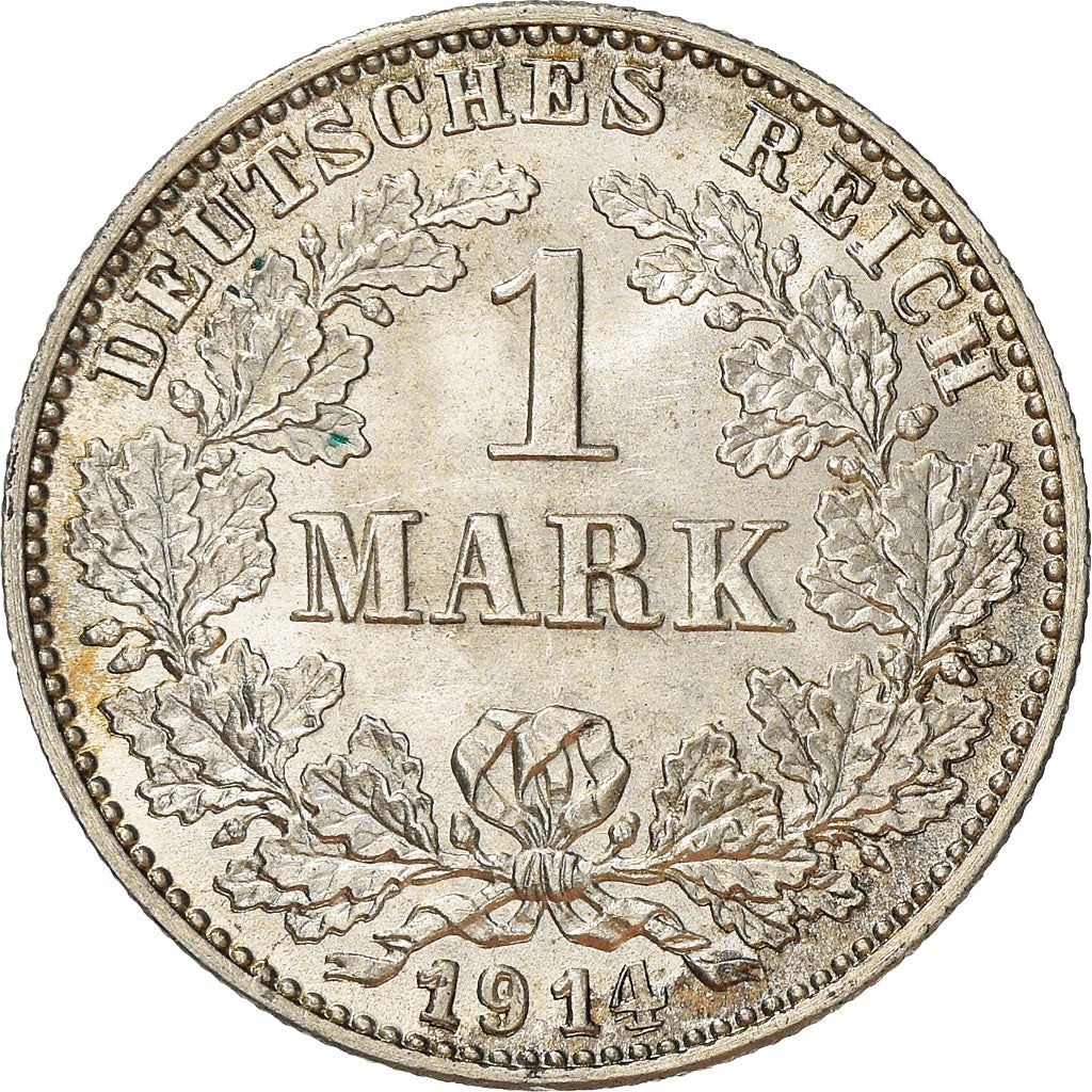 German Empire 1 Mark Coin | Deutsches Reich | Wilhelm II | Type 2 - Small Shield | KM14 | 1891 - 1916