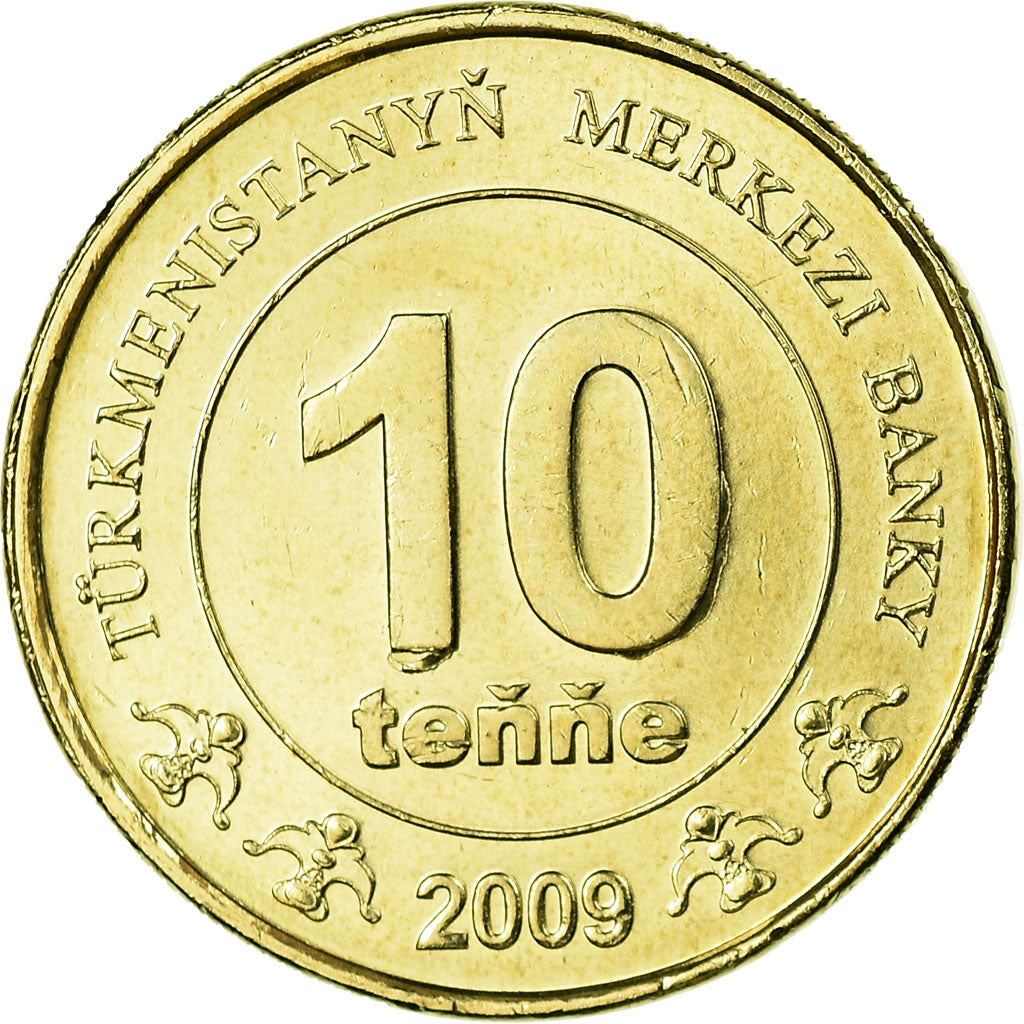 Turkmenistan 10 Tenne Coin | Independence Monument | KM98 | 2009