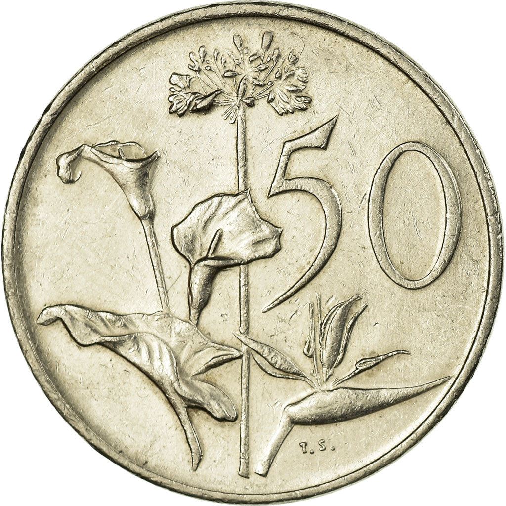 South Africa 50 Cents Coin | Nicolaas J. Diederichs | KM103 | 1979
