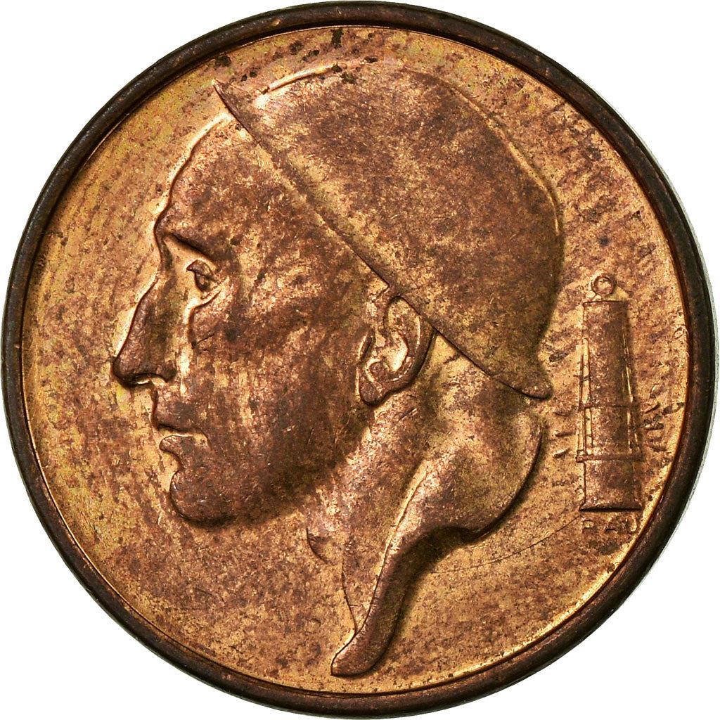 Belgian Coin 50 Centimes - Baudouin I | Miner | Mining Lamp | KM148 | 1955 - 2001