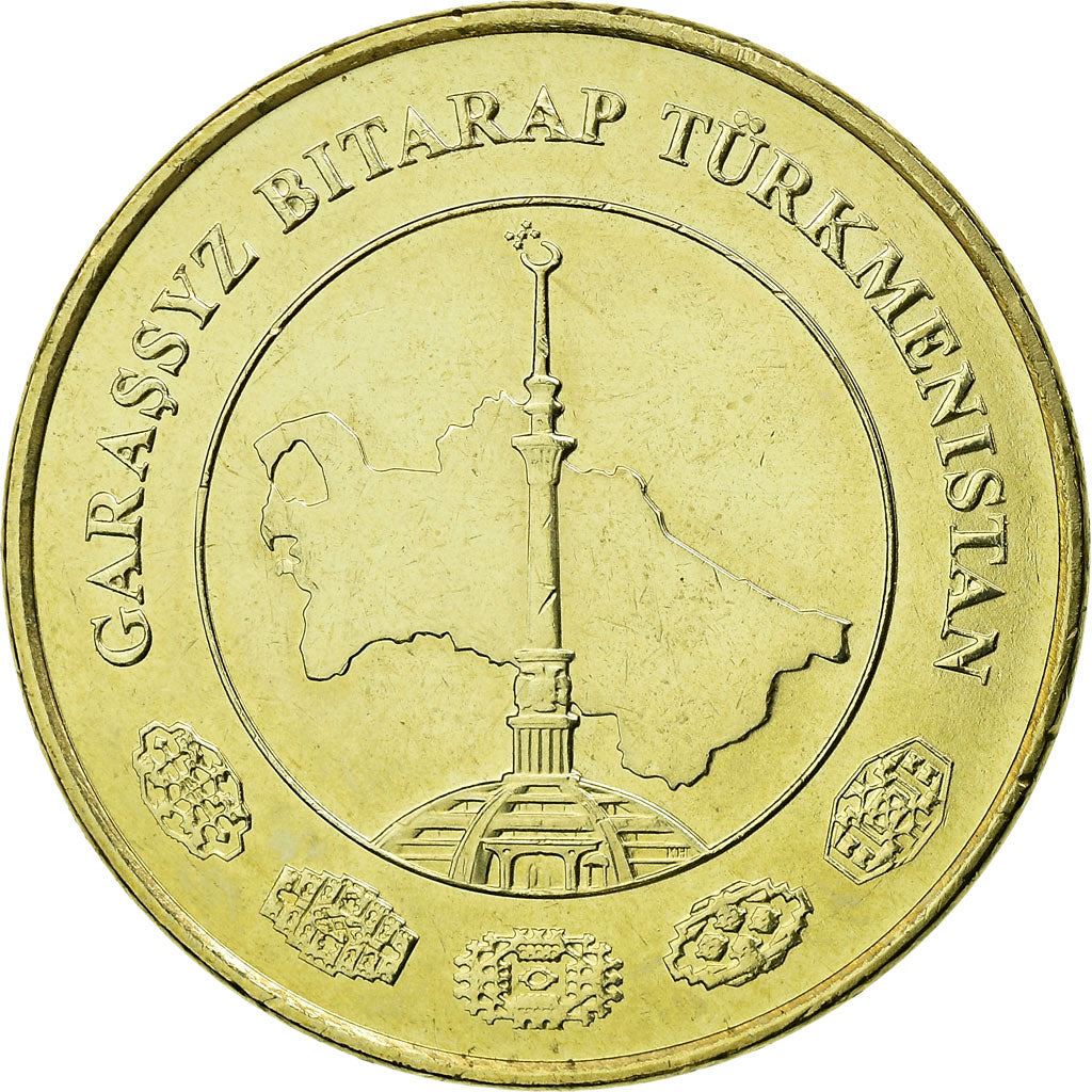 Turkmenistan 20 Tenne Coin | Independence Monument | KM99 | 2009