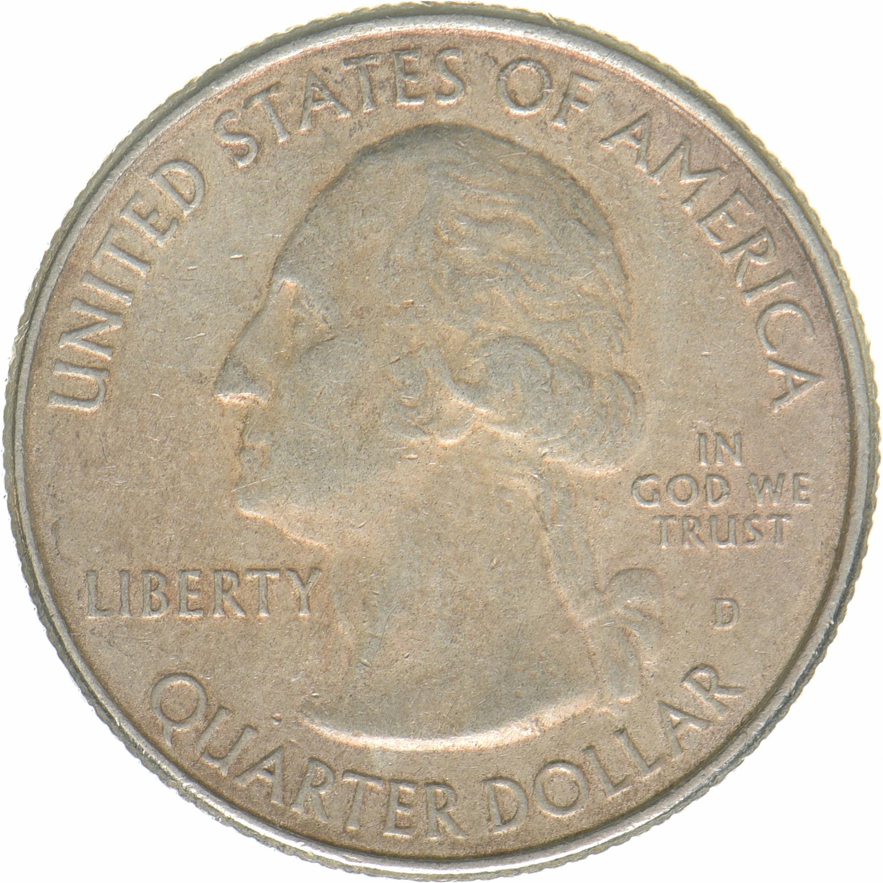 United States | ¼ Dollar Coin | Apostle Islands National Lakeshore, Wisconsin | Sea caves | Copper-nickel clad copper | KM:670 | 2018