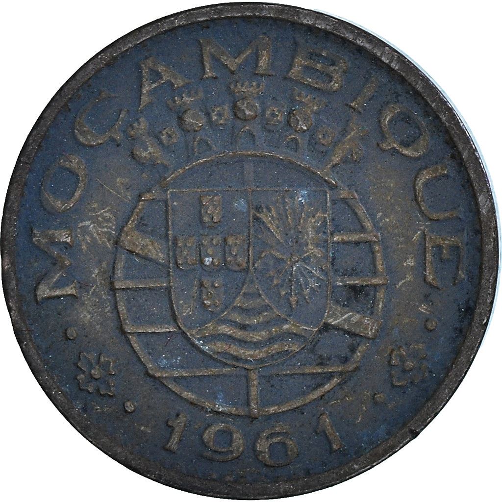 Mozambique 20 Centavos Coin | Military Order Of Christ | KM85 | 1961