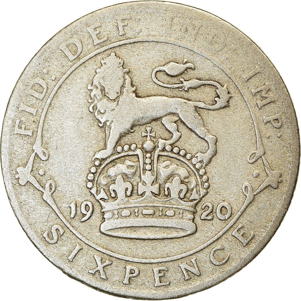 United Kingdom | 6 Pence | KM815 | 1911 - 1920 | Silver 0.925