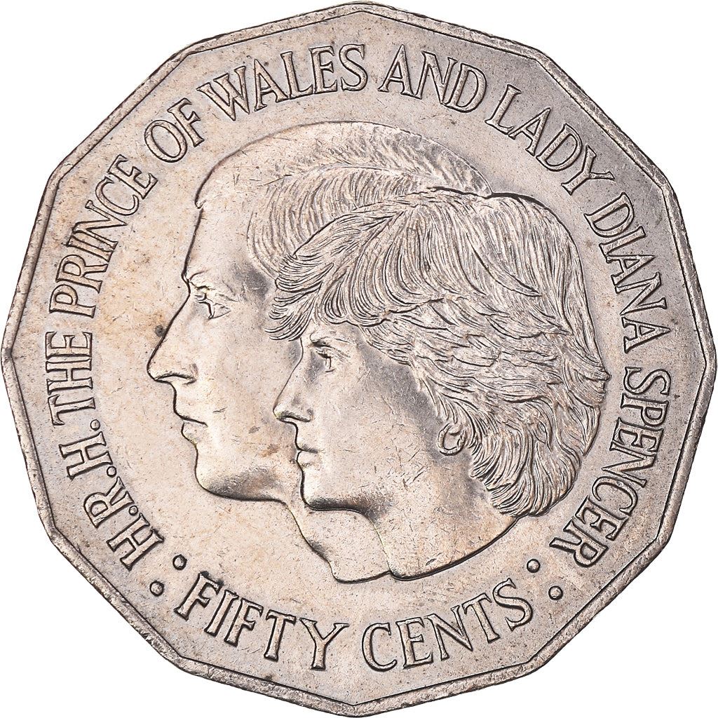 Australia | 50 Cents Coin | Royal Wedding | Km:72 | 1981