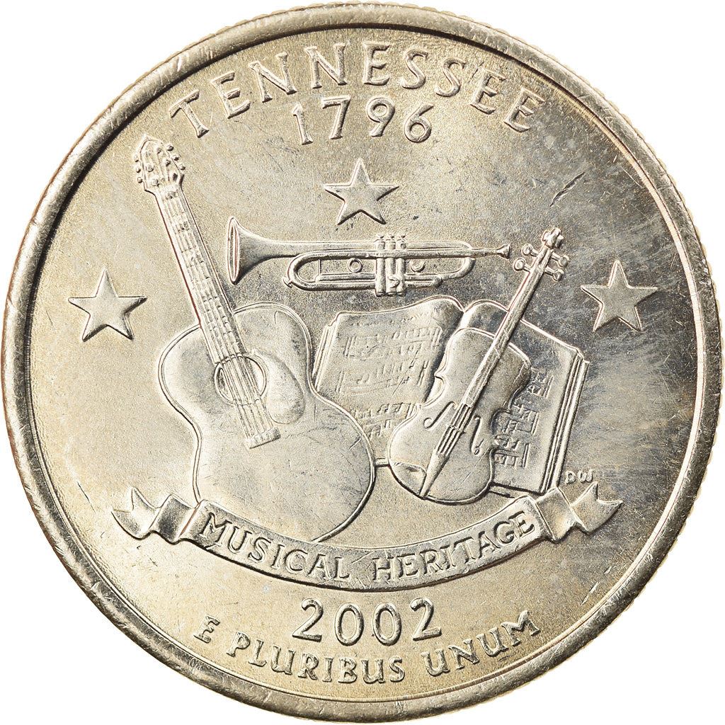 United States | 1/4 Dollar Coin | Tennessee | Km:331 | 2002