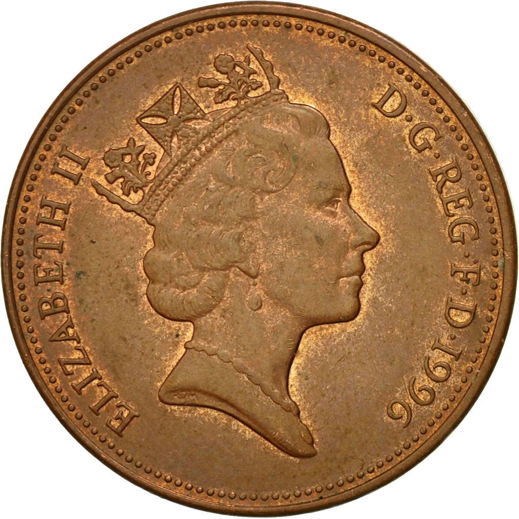 United Kingdom | 2 Pence Coin | Elizabeth II | Km:936A | 1992 - 1997