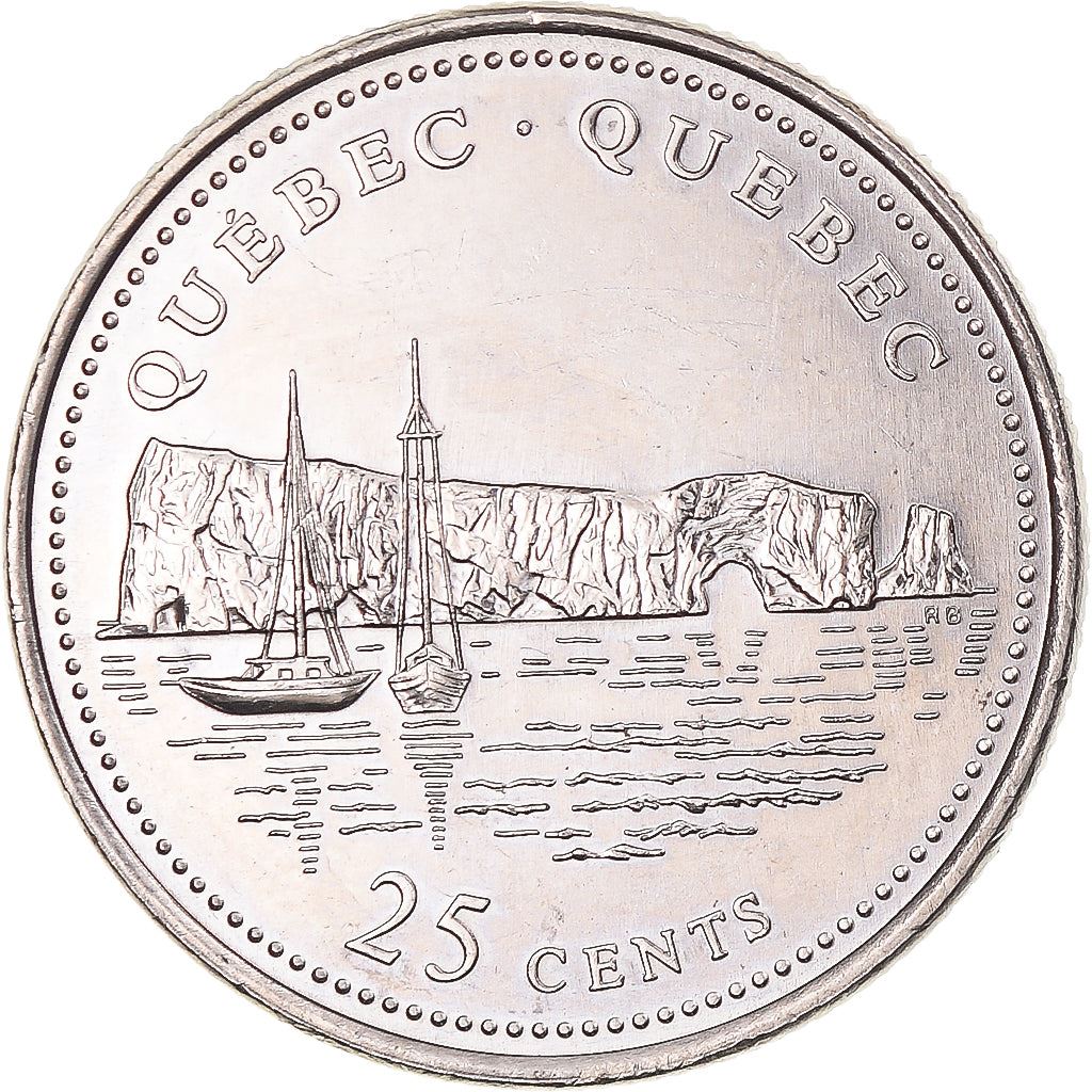 Canada | 25 Cents Coin | Quebec | Nickel | KM:234 | 1992