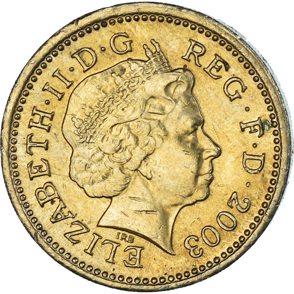 United Kingdom | 1 Pound Coin | Royal Arms | Km:993 | 1998 - 2008