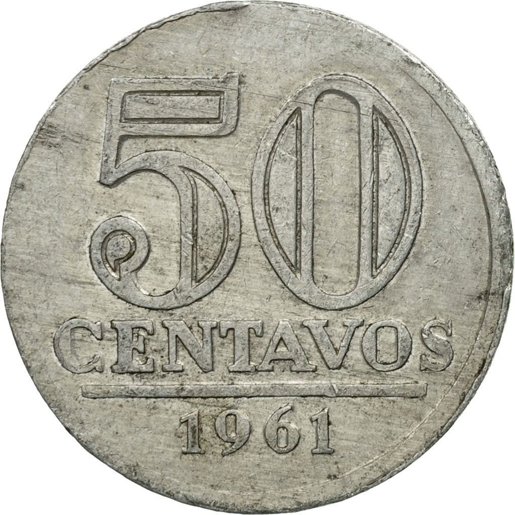 Brazil | 50 Centavos Coin | Star | Km:569 | 1957 - 1961