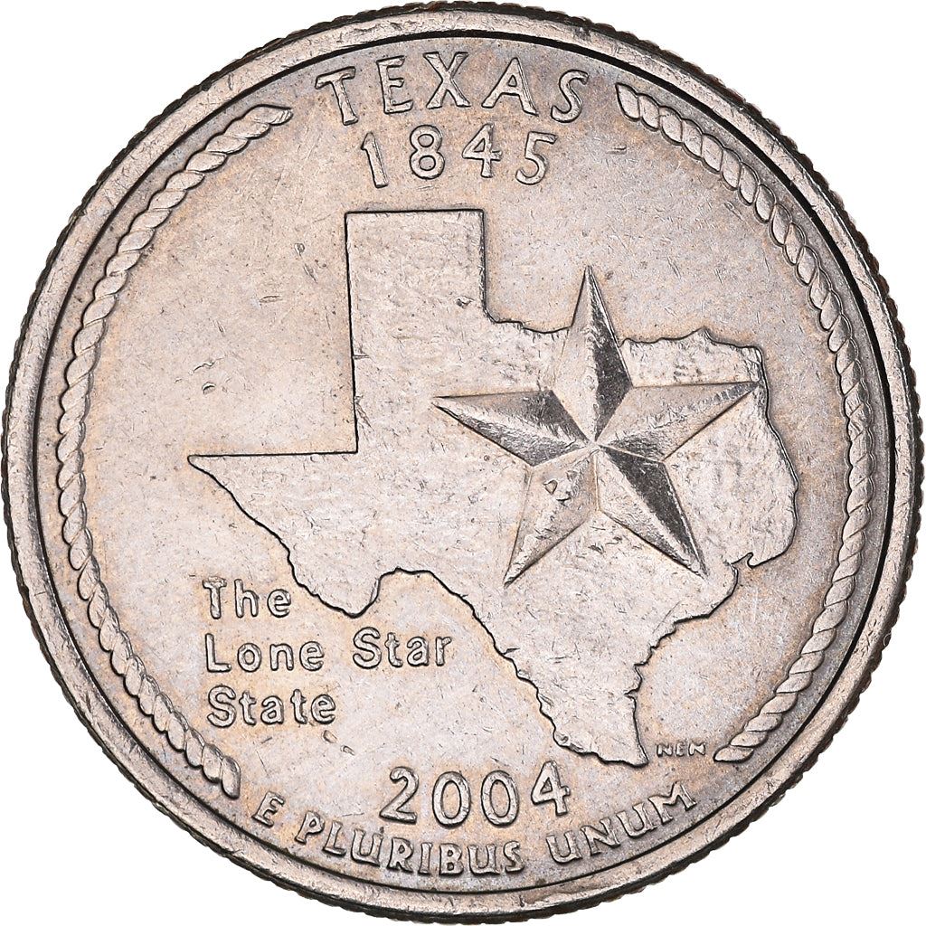 United States | 1/4 Dollar Coin | Texas | Km:357 | 2004