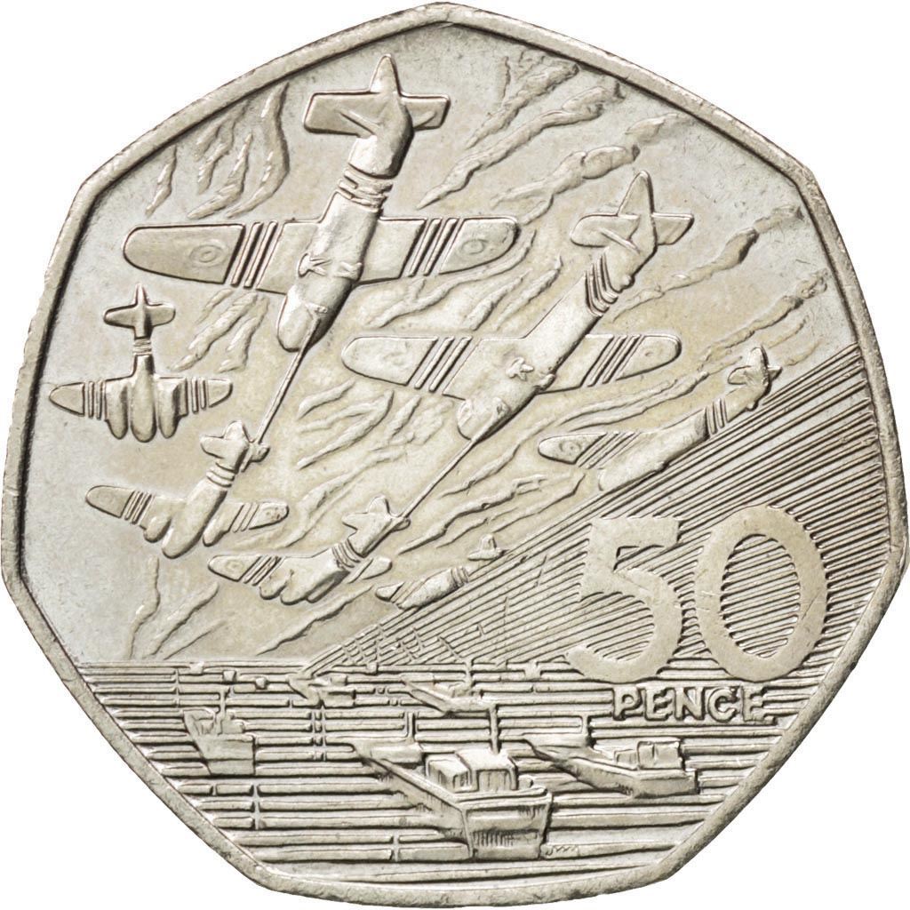 United Kingdom | 50 Pence Coin | D-Day | Km:966 | 1994