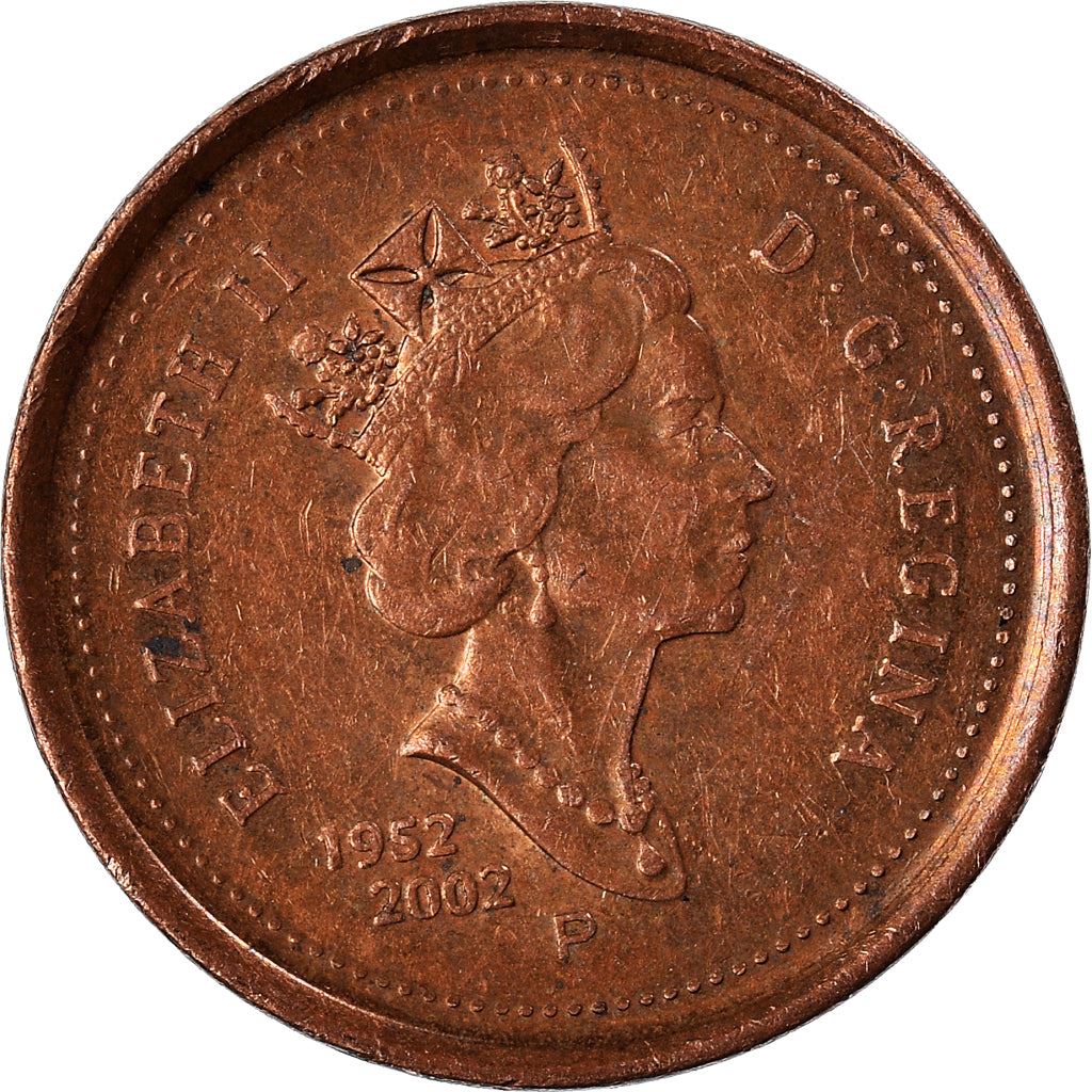 Canada | 1 Cent Coin | Copper plated steel | Golden Jubilee | KM:445b | 2002