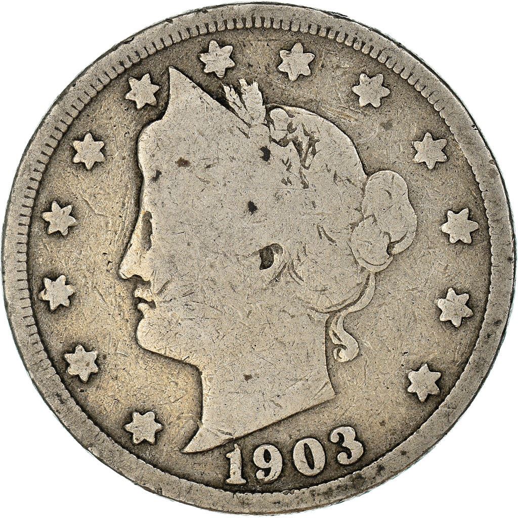 United States | 5 Cents Coin | Liberty | Roman Numeral | KM112 | 1883 - 1913