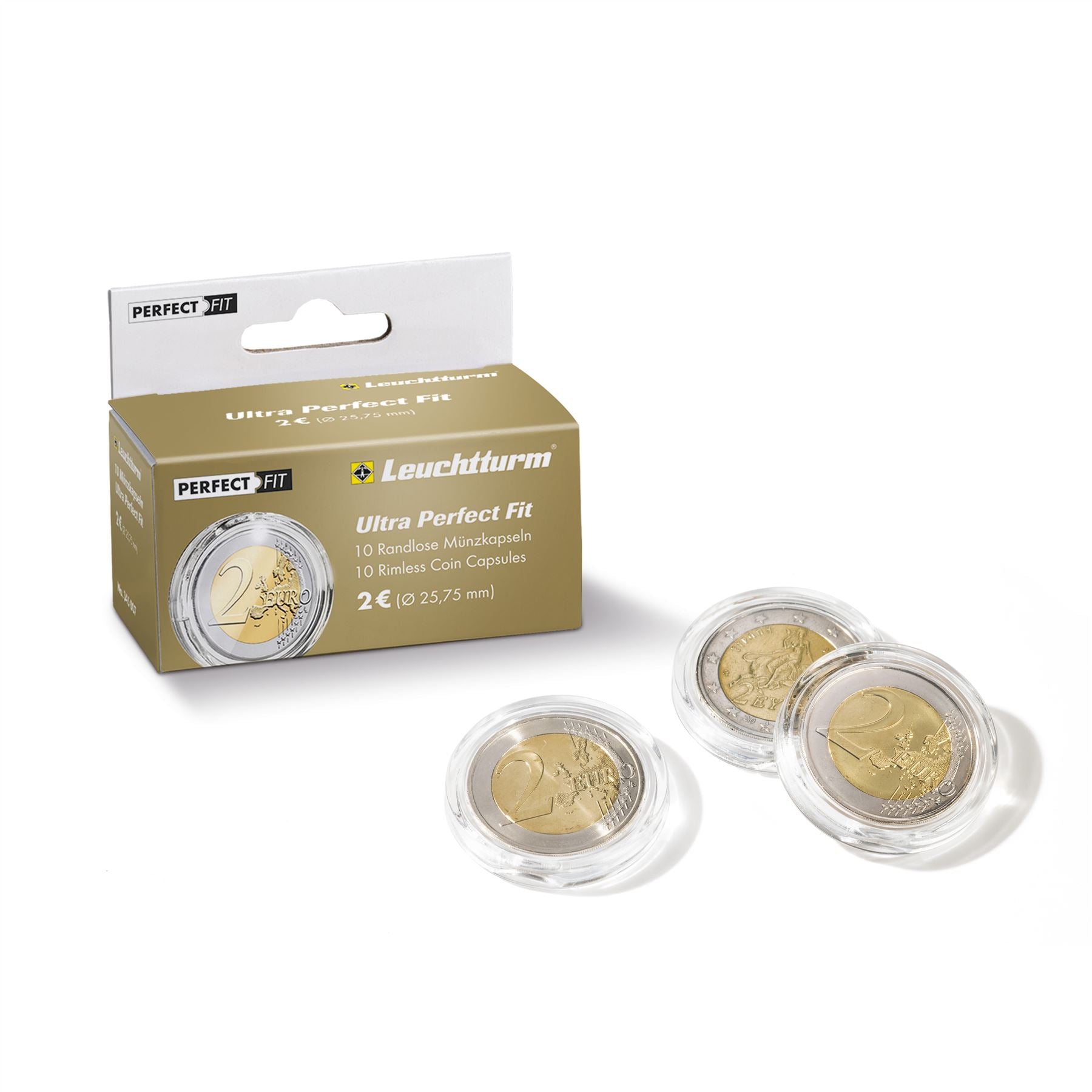 ULTRA "Perfect Fit" Rimless Coin Capsules | Perfect Fit for Specific Coins | Packs of 10