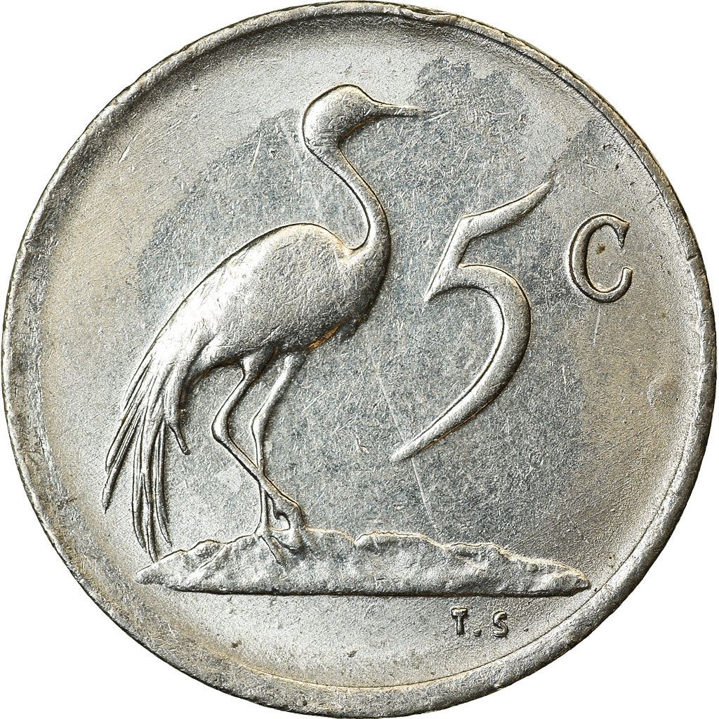 South Africa 5 Cents Coin | Jacobus J. Fouche | KM93 | 1976