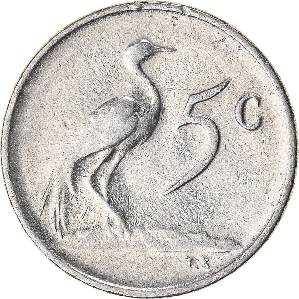 Sør-Afrika 5 Cents Mynt | Engelsk Inskripsjon - SOUTH AFRICA | KM67.1 | 1965 - 1969