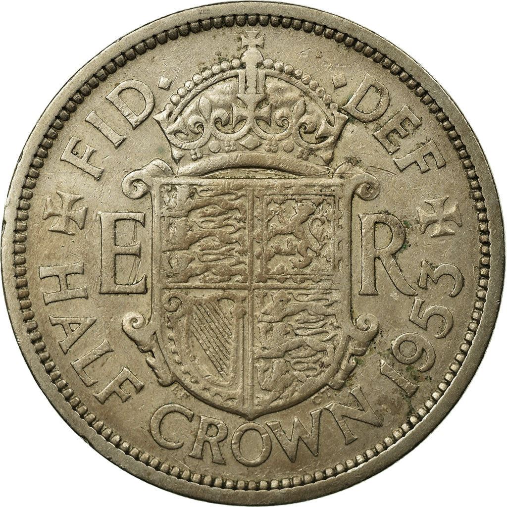 United Kingdom | 1/2 Crown Coin | Elizabeth II | Km:893 | 1953