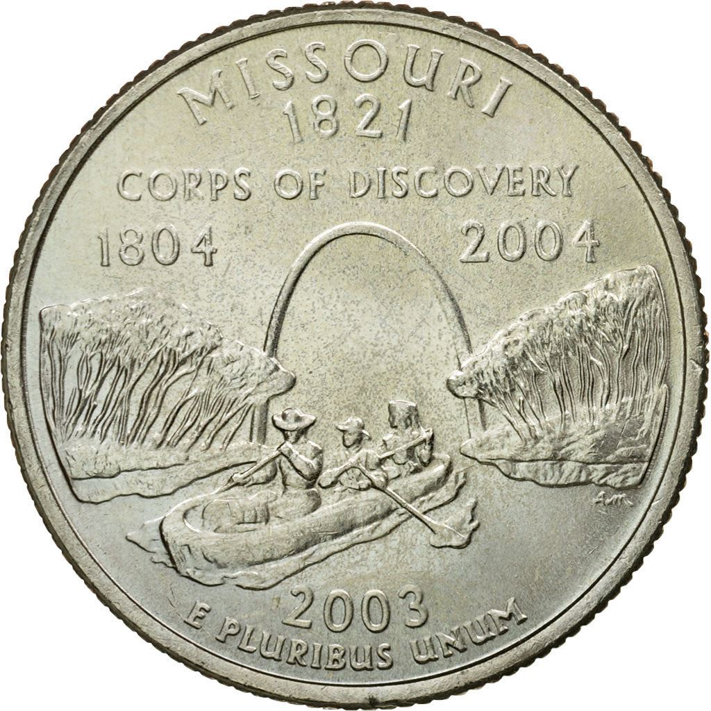 United States | 1/4 Dollar Coin | Missouri | Km:346 | 2003
