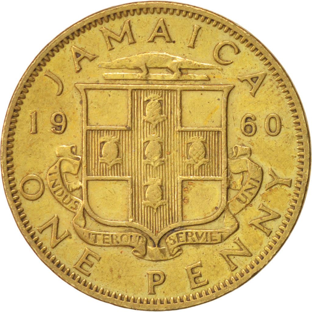 Jamaica | 1 Penny Mynt | Dronning Elizabeth II | Km:37 | 1953 - 1963