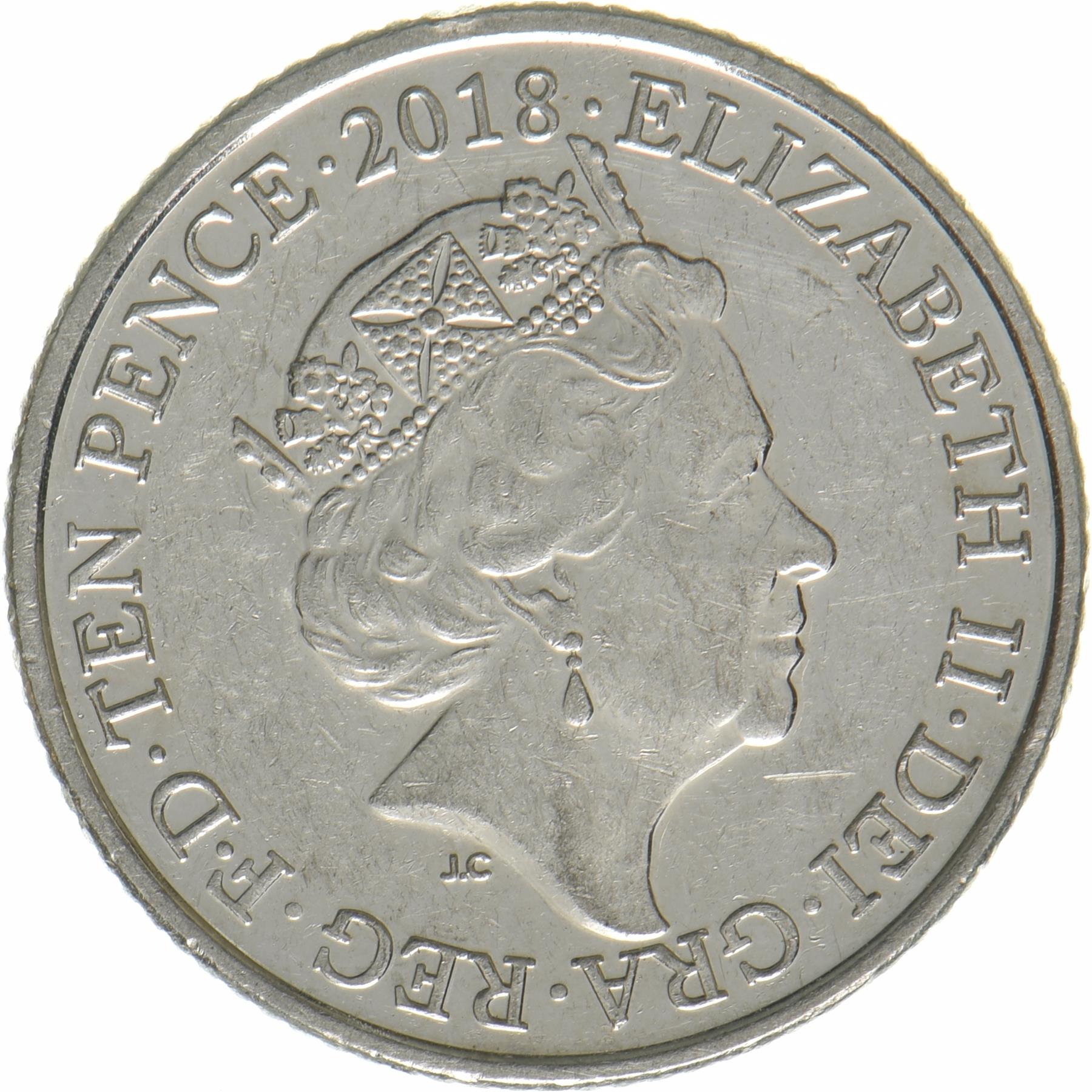 United Kingdom | 10 Pence Coin | Stonehenge | KM:1544 | 2018 - 2019
