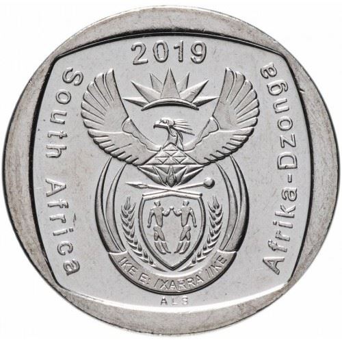 South Africa | 2 Rand Coin | Letter Cube | Open Book | Graduation Cap | Education | Km:698 | 2019
