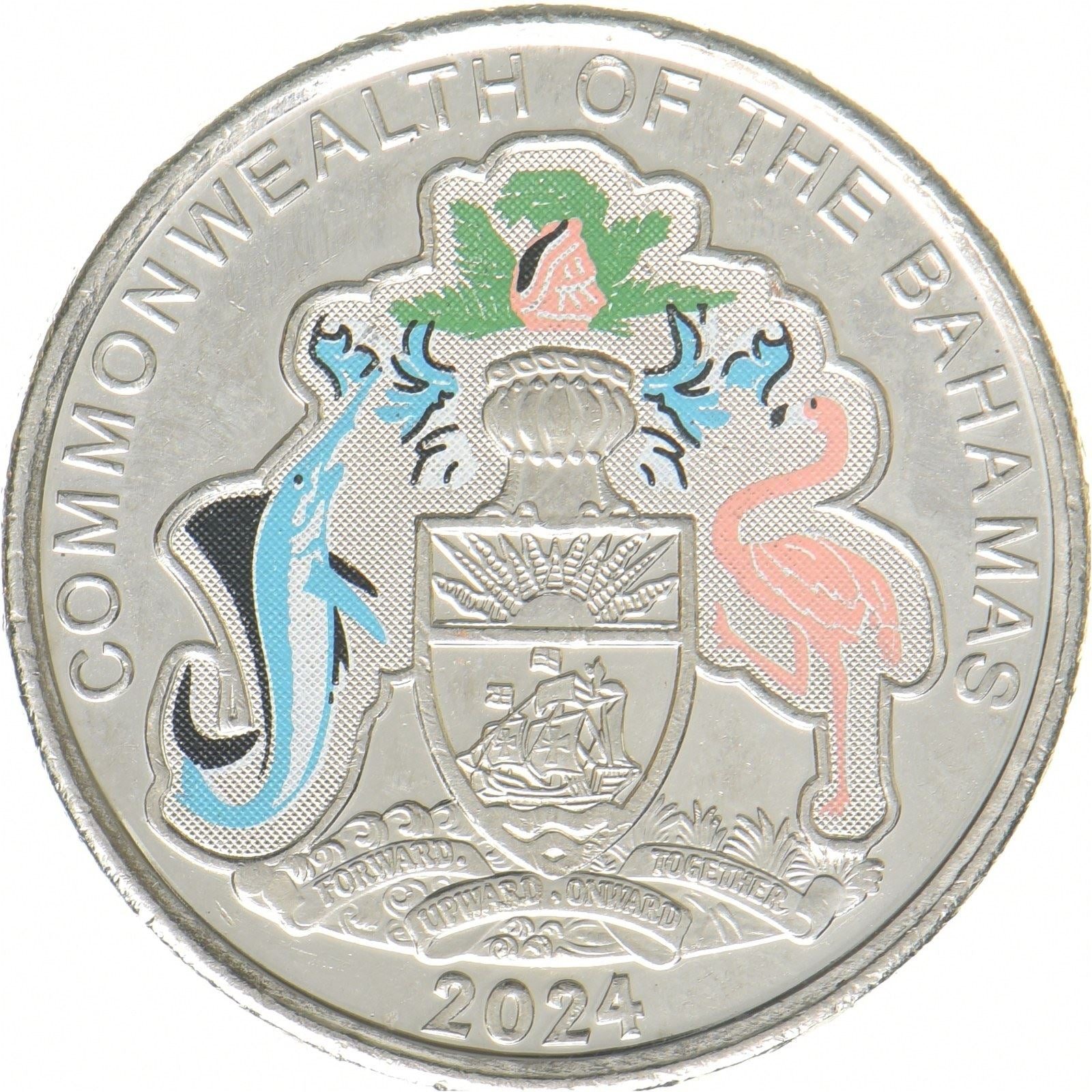 Bahamas | 25 cent-mønt | Centralbanken | Forniklet stål | KM:251 | 2024