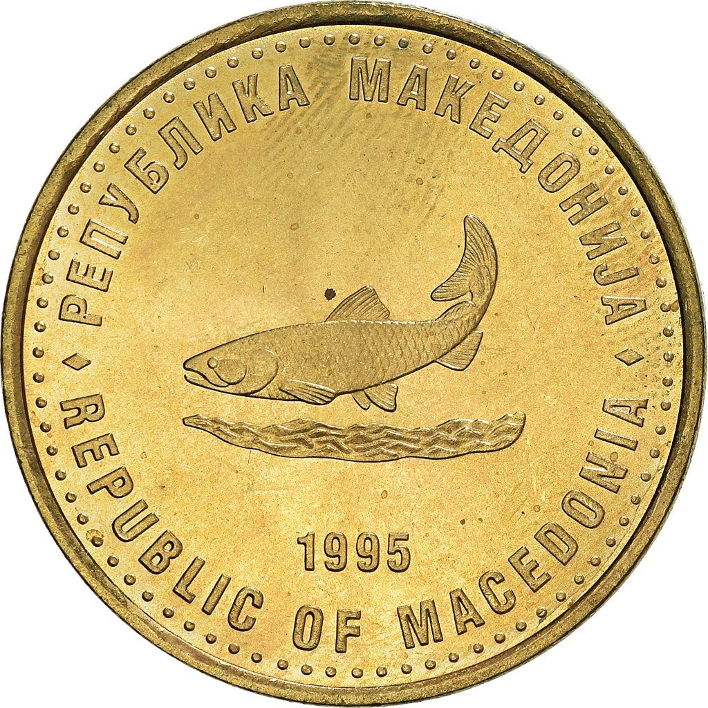 North Macedonia 2 Denari Coin | FAO | KM6 | 1995
