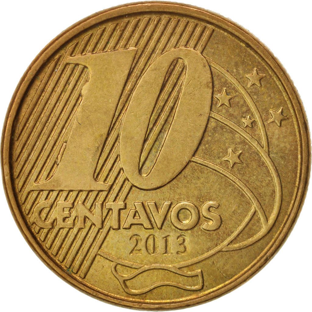 Brazil | 10 Centavos Coin | Pedro I | Km:649 | 1998 - 2024