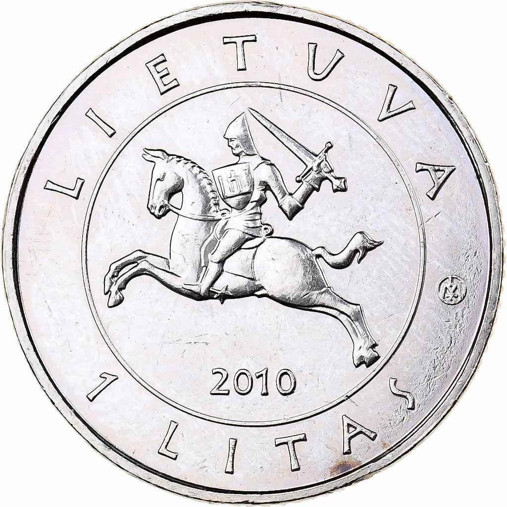 Lithuania | 1 Litas Coin | Battle of Grunwald | Km:172 | 2010