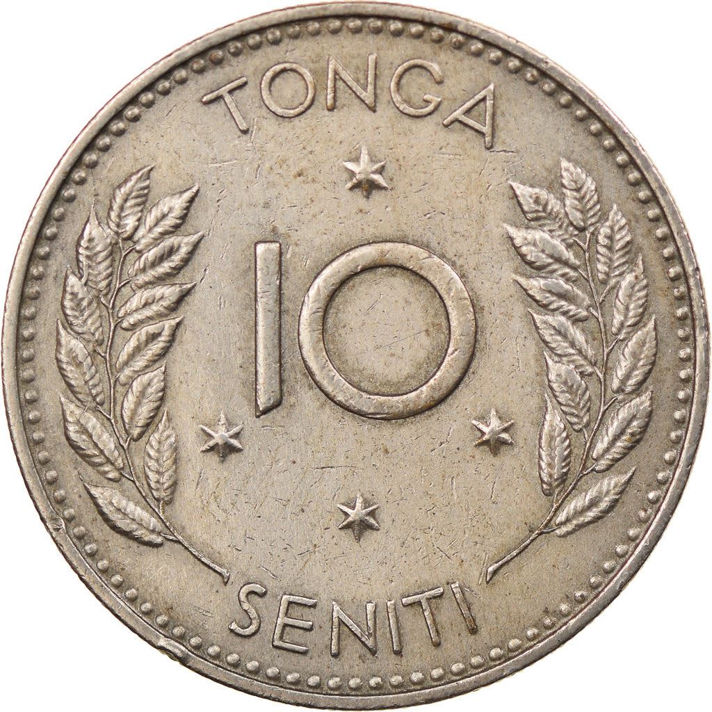 Tonga | Moneta da 10 Seniti | Regina Tupou III | Ramo | Km:7 | 1967