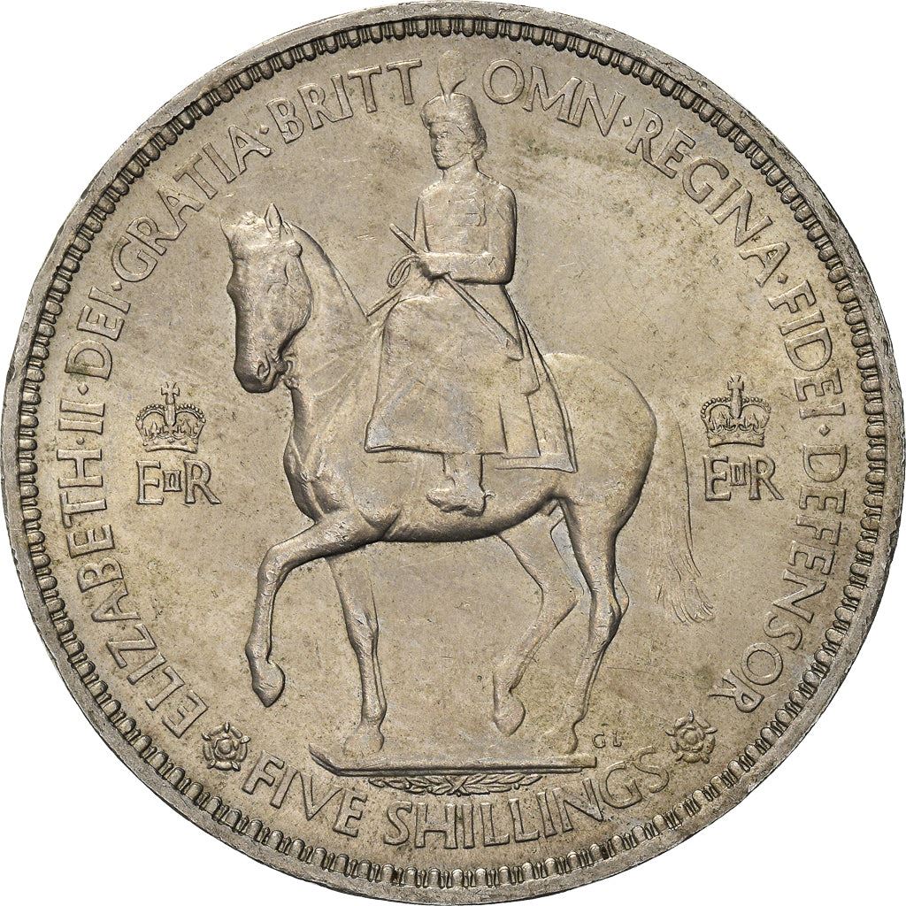 United Kingdom | 5 Shillings Coin | Coronation | KM:894 | 1953