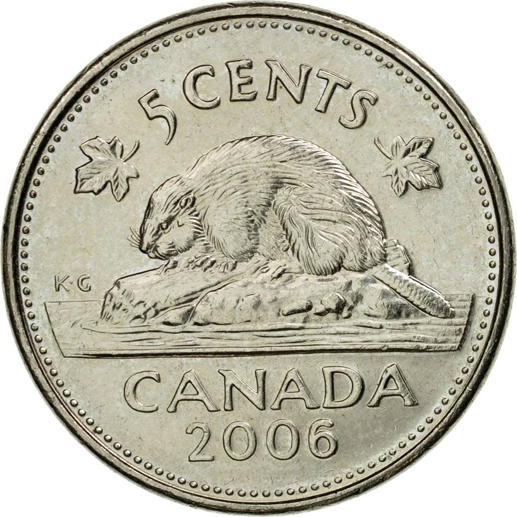 Canada | 5 Cents Coin | Beaver | Km:491B | 2006