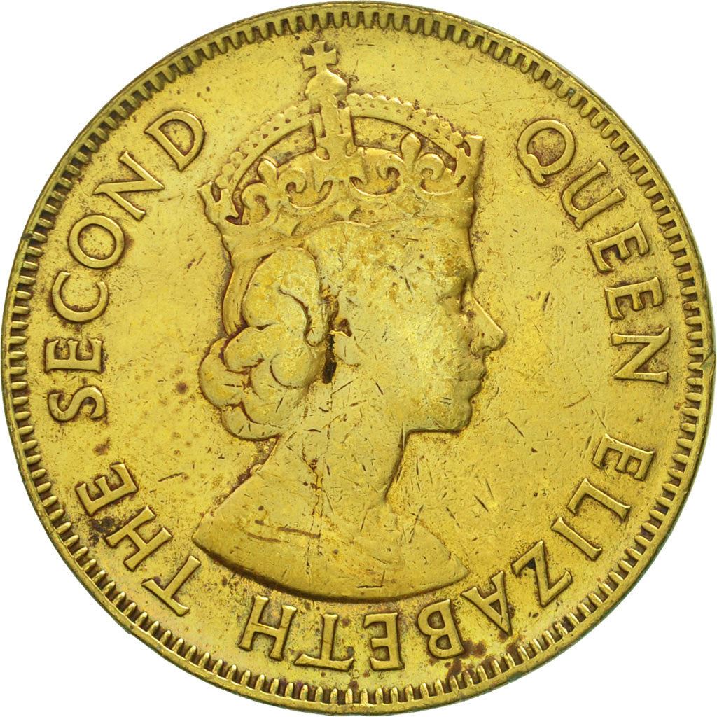 Jamaica | 1 Penny Mynt | Dronning Elizabeth II | Km:37 | 1953 - 1963