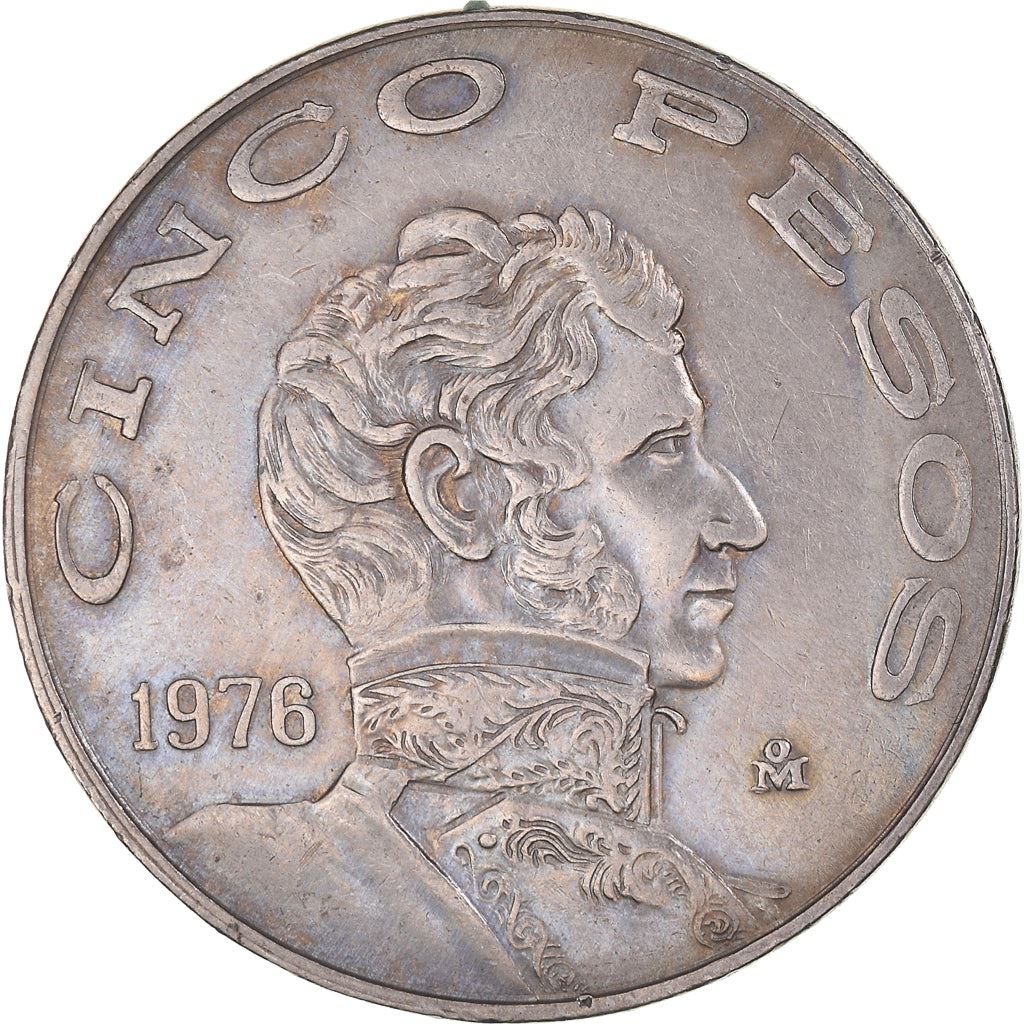 Mexico | 5 Pesos Coin | Vicente Guerrero | Km:472 | 1971 - 1978