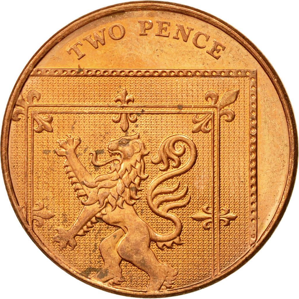 United Kingdom | 2 Pence Coin | Elizabeth II | Km:1108 | 2008 - 2015