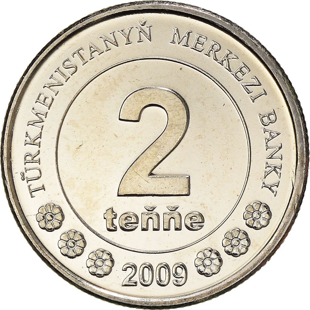 Turkmenistan 2 Tenne Coin | Independence Monument | KM96 | 2009