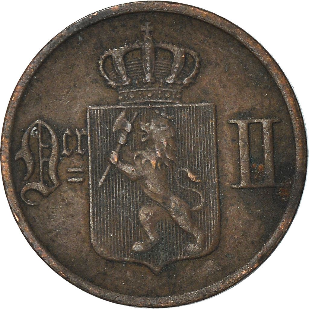 Norge | 1 Øre Mønt | Oscar II | Km:352 | 1876 - 1902