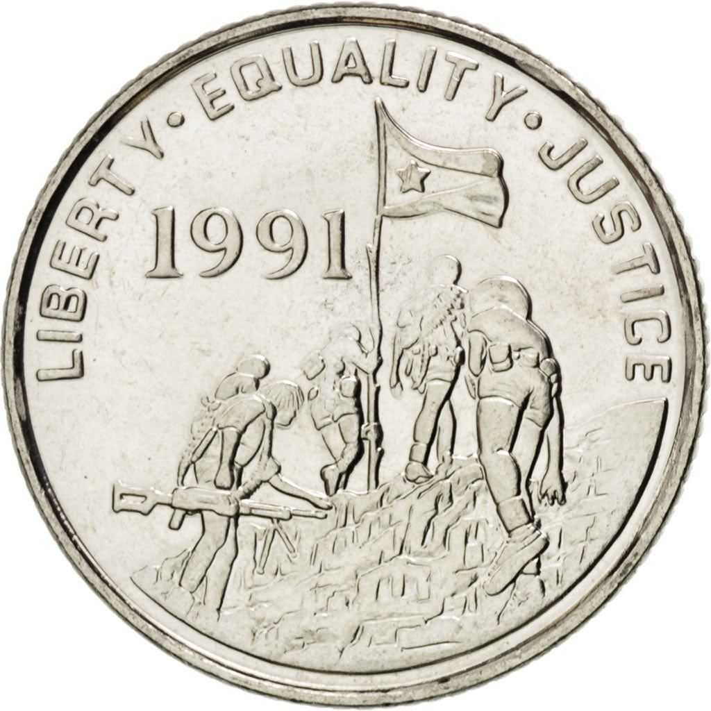 Eritrea | 10 Cents Coin | Ostrich | Nickel clad steel | KM:45 | 1997
