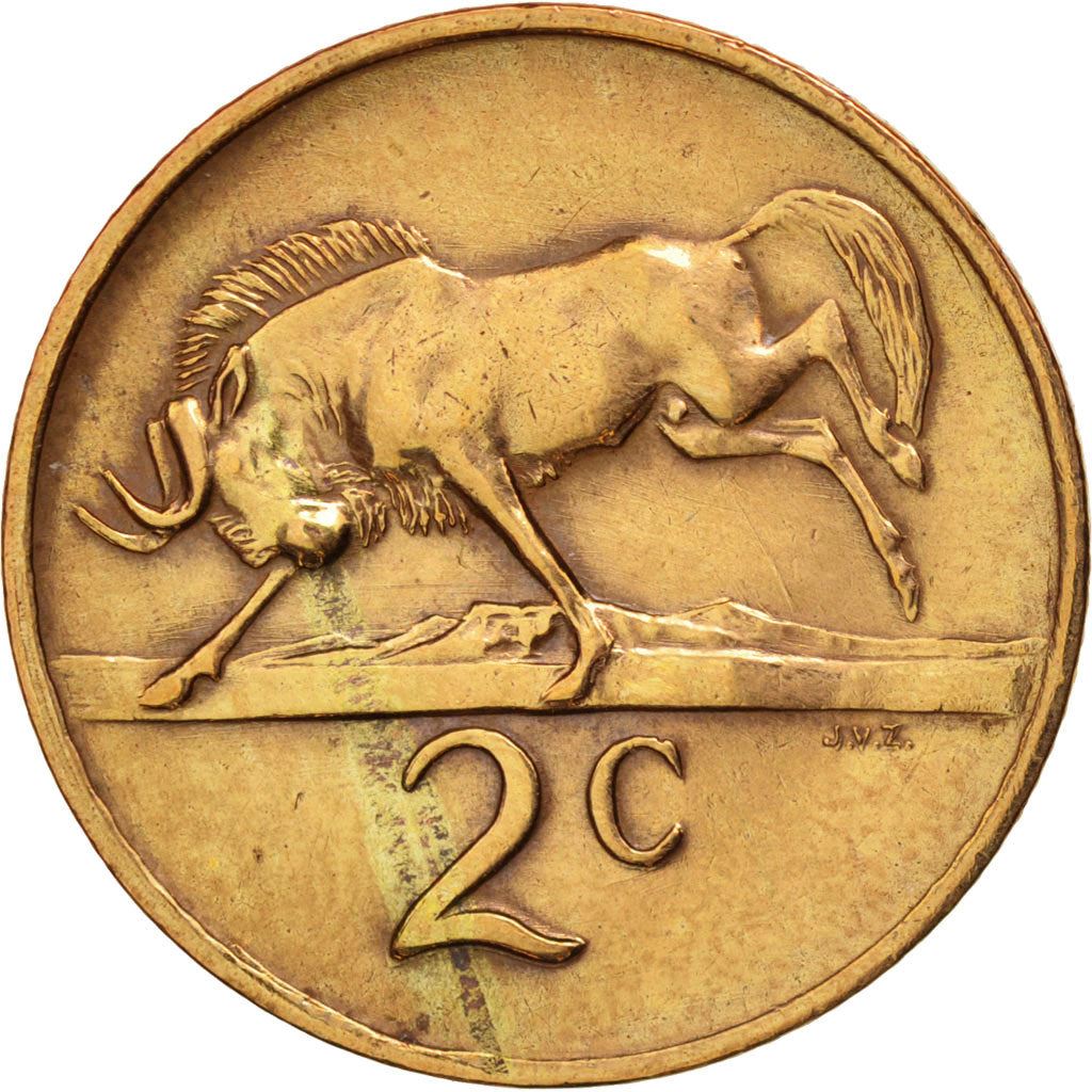 South Africa 2 Cents Coin | Jacobus J. Fouche | KM92 | 1976