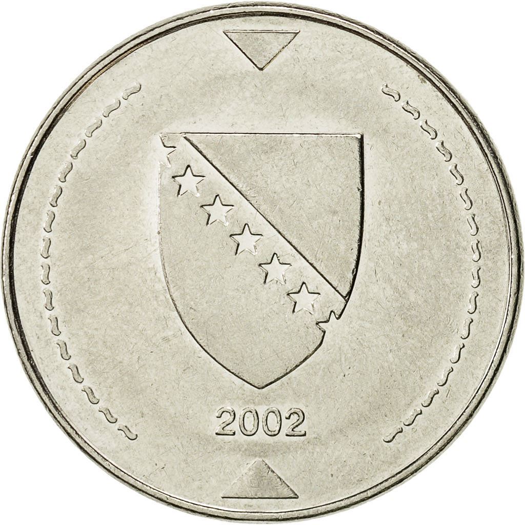 Bosnia and Herzegovina | 1 Konvertibilna Marka Coin | Coat of arms of Bosnia | Km:118 | 2000 - 2025
