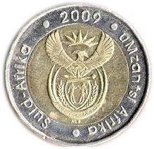 South Africa | 5 Rand Coin | Animals | Wildebeest | Gnu | Km:470 | 2009