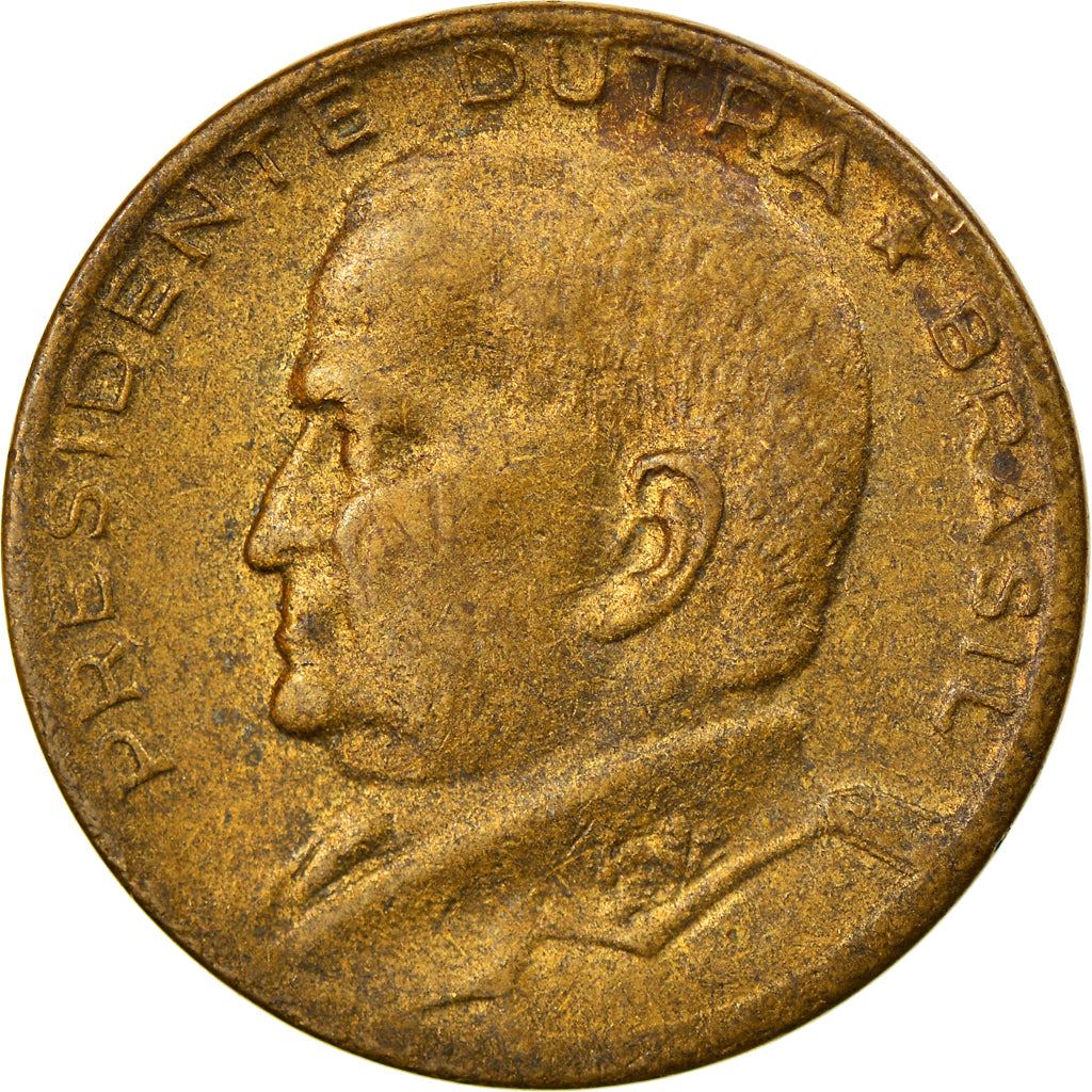 Brazil | 50 Centavos Coin | Eurico Gaspar Dutra | Km:563 | 1948 - 1956