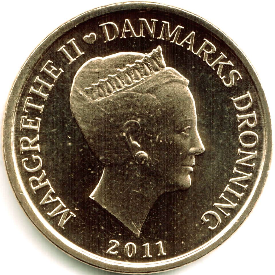 Denmark | 20 Kroner Coin | Hjejlen | KM:941 | 2011