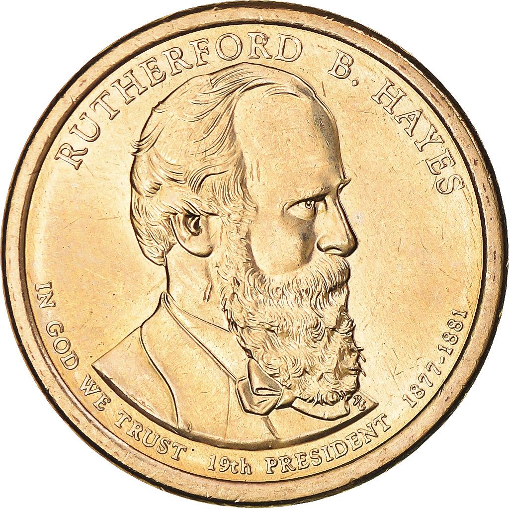 United States | 1 Dollar Coin | Rutherford B. Hayes | Km:501 | 2011