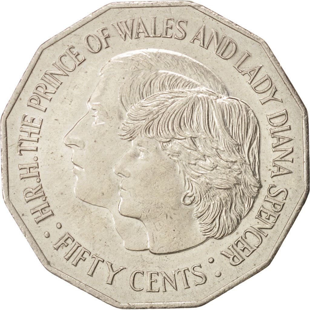 Australia | 50 Cents Coin | Royal Wedding | Km:72 | 1981