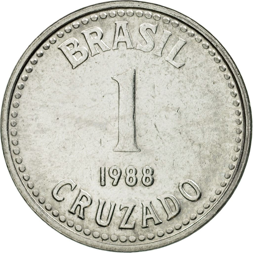 Brazil | 1 Cruzado Coin | Star | Km:605 | 1986 - 1988
