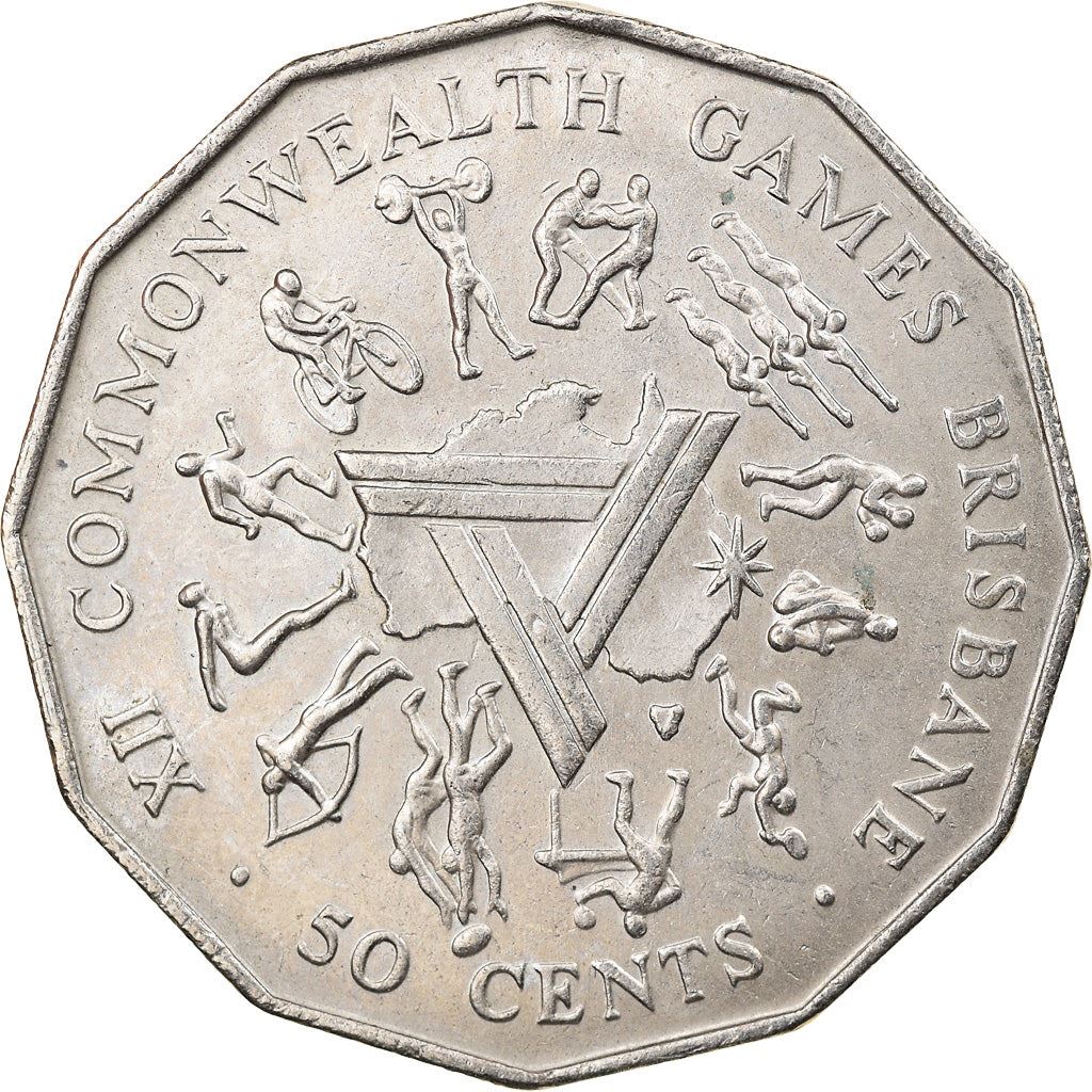 Australia | 50 Cents Coin | Brisbane Commonwealth Games | Km:74 | 1982