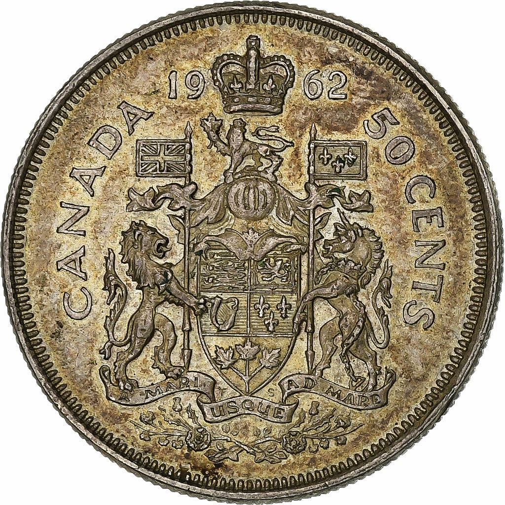Canada | 50 Cents Coin | Silver | 1st portrait | KM:56 | 1959-1964